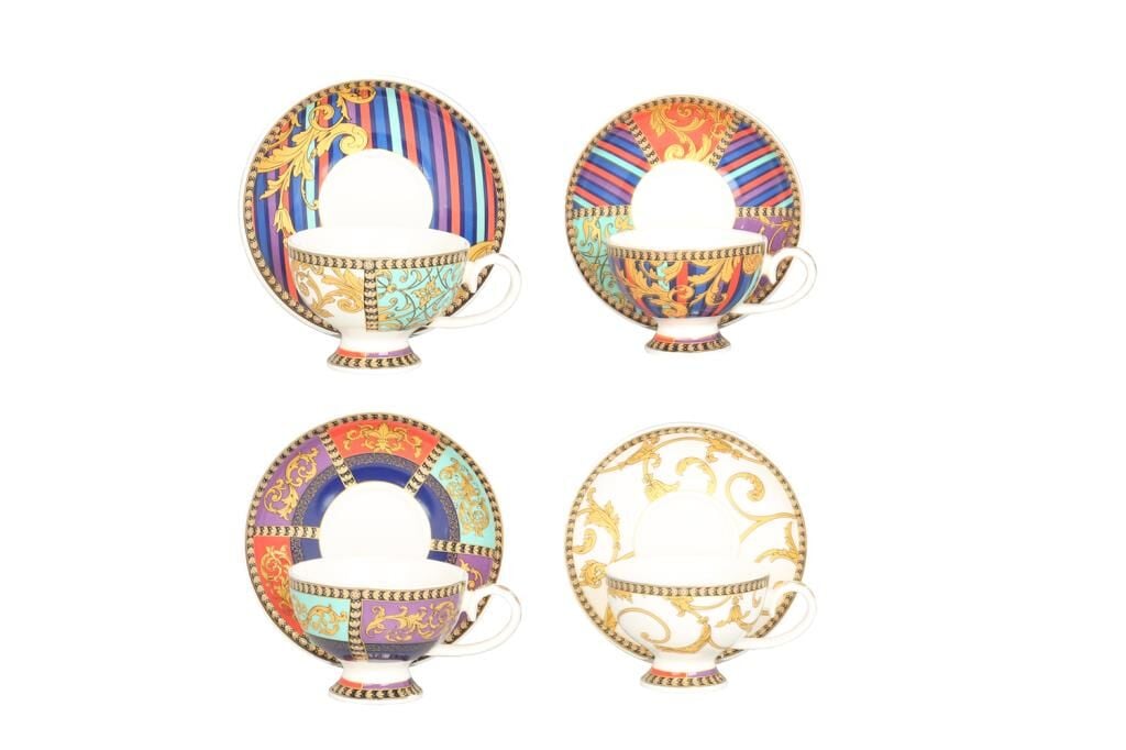 Lucky Art Valencıa Bone 4Lu Kahve Fıncanı Setı