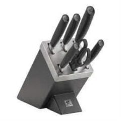 Zwilling All-Star Kendinden Bilemeli Blok Bıçak Seti | Siyah | 7 Parça