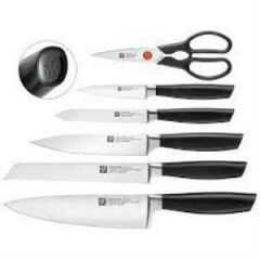 Zwilling All-Star Kendinden Bilemeli Blok Bıçak Seti | Siyah | 7 Parça