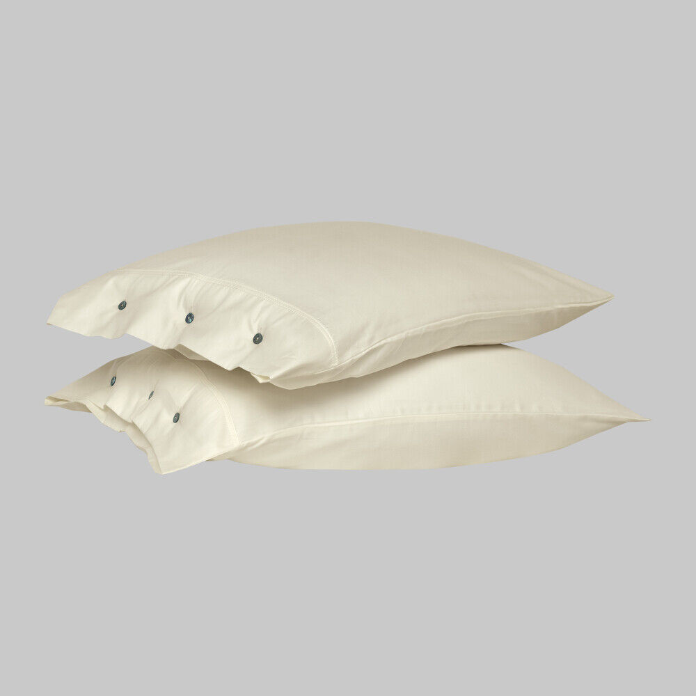 Sarev Monochrome %100 Pamuk Saten Yastık Kılıfı-Cream