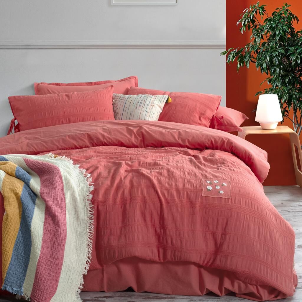 Sarev Mood Comfort  Candy Pembe Tek Kişilik Nevresim Takımı