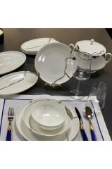 Leggno Chester Premium Silver 24 Parç. Yemek Takımı-Chep1001Set24S