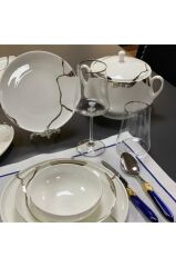 Leggno Chester Premium Silver 24 Parç. Yemek Takımı-Chep1001Set24S