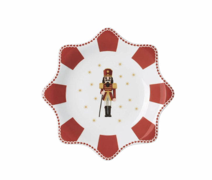 Hutschenreuther Yıldız Tabak 20 cm Christmas Love Red-Tekli