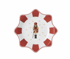 Hutschenreuther Yıldız Tabak 20 cm Christmas Love Red-Tekli