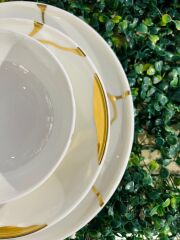 Leggno Chester Premium Gold 24 Parça Yemek Takımı-Chep1001Set24G