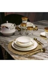 Leggno Chester Premium Gold 24 Parça Yemek Takımı-Chep1001Set24G