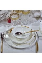 Leggno Chester Premium Gold 24 Parça Yemek Takımı-Chep1001Set24G