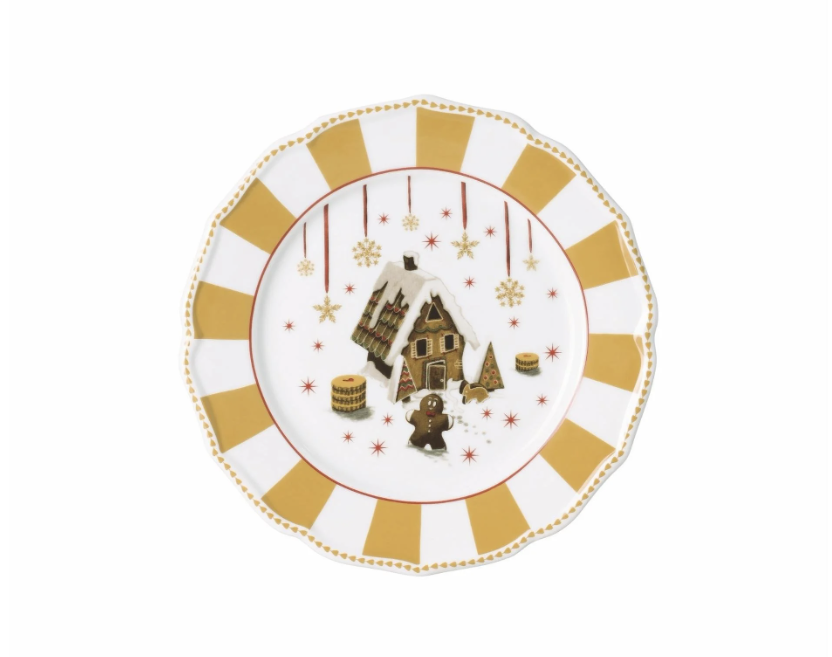 Hutschenreuther Tabak 22 cm Christmas Love Beige-Tekli