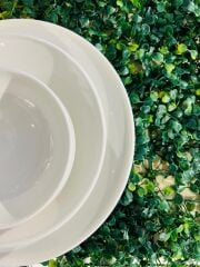 Leggno Chester White Sade 24 Parça Yemek Takımı-Che1000Set24W