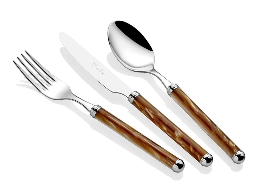 Rivadossi Rodi Şampanya 75 Parça Çatal Bıçak Seti