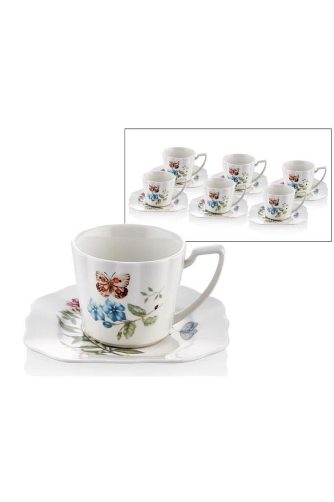 Joy Carmen Butterfly Serisi 6 Kişilik Çay Fincanı 220 Cc 1jyc-107