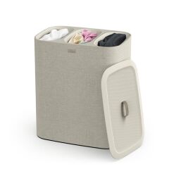 Joseph Joseph Tota 90 L Trio 3 Bölmeli Çamaşır Ayırma Sepeti Ekru