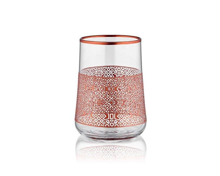 Koleksiyon Aheste Osmanlı Bakır Kahve Yanı Su Bardağı 6Lı