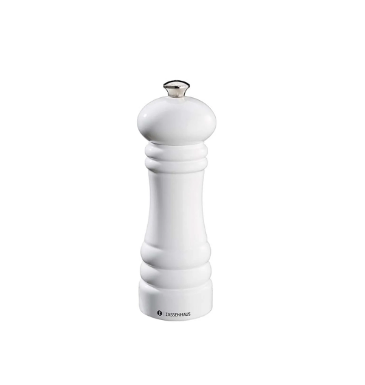 Zassenhaus Berlin Baharat Değirmeni- Kayın Parlak Beyaz 18cm
