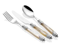 Rivadossi Arianna Chrome Kemik 75 Parça Çatal Bıçak Seti