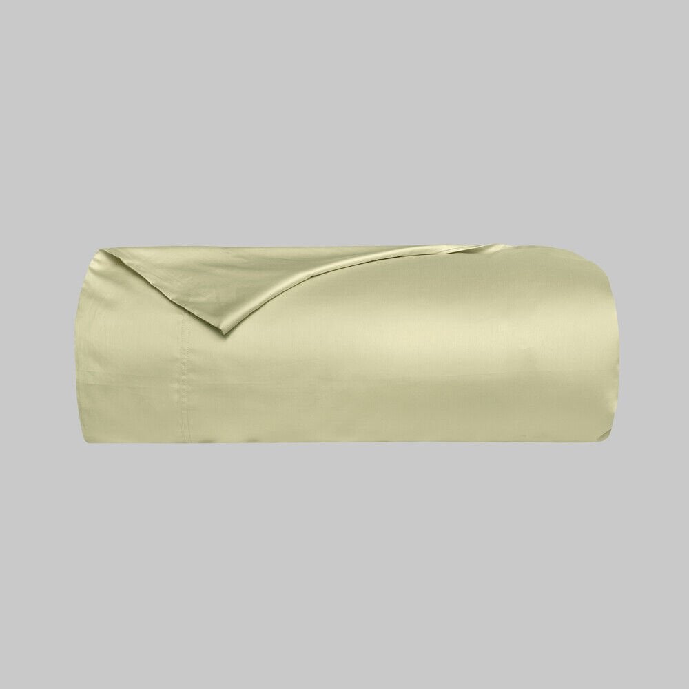 Sarev Monochrome %100 Pamuk Saten Nevresim Çift Kişilik-Lemon Cream