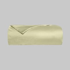 Sarev Monochrome %100 Pamuk Saten Nevresim Çift Kişilik-Lemon Cream