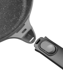 Berghoff Gem Virgo Gri 20Cm Çıkarılabilir Saplı Döküm Tava