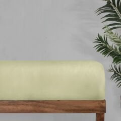 Sarev Monochrome %100 Pamuk Saten Düz Çarşaf Tek Kişilik-Lemon Cream