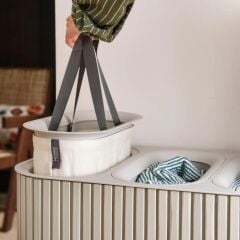 Joseph Joseph Tota 90 L Trio Luxe 3 Bölmeli Çamaşır Ayırma Sepeti - Ekru (5000008)