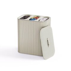 Joseph Joseph Tota 90 L Trio Luxe 3 Bölmeli Çamaşır Ayırma Sepeti - Ekru (5000008)