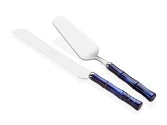 Rivadossi Bamboo Mavi Pasta Servis Seti