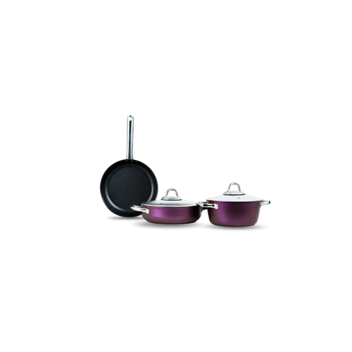 Leggno Master Daily 5 Parça Tencere Seti-Metalik Mor