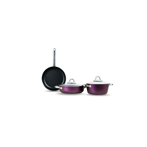 Leggno Master Daily 5 Parça Tencere Seti-Metalik Mor