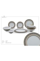 Wanelli Kuvars Yuvarlak Yemek Takımı  60 Parça