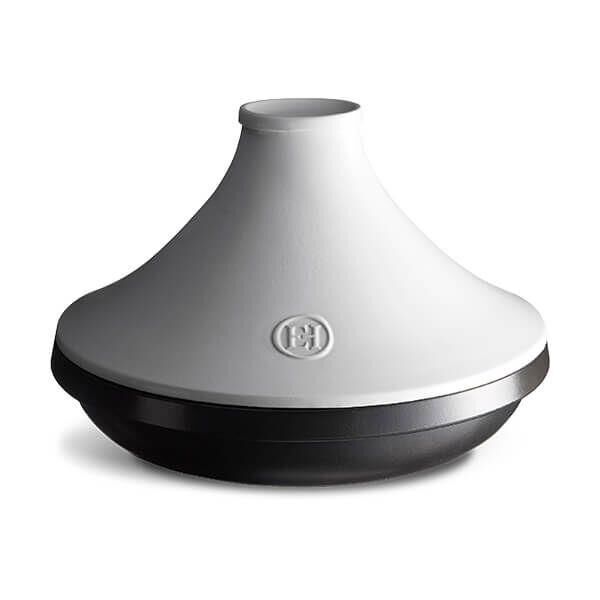 Emile Henry İnduksiyon Uyumlu Tajin 32 Cm 4 Lt Slate Beyaz Kapaklı/Slate -776632