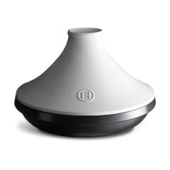 Emile Henry İnduksiyon Uyumlu Tajin 32 Cm 4 Lt Slate Beyaz Kapaklı/Slate -776632