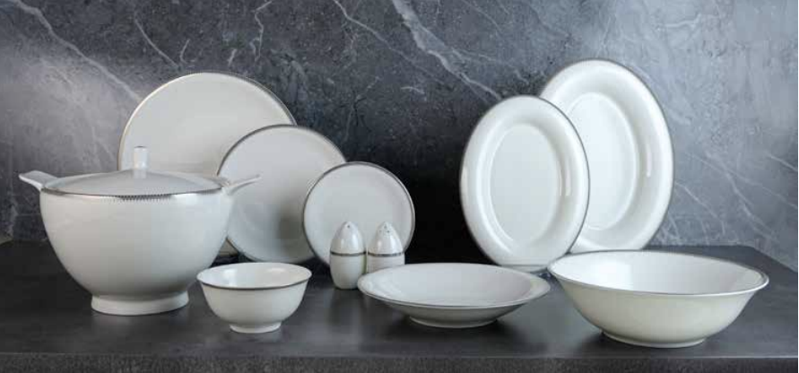 Evaliza Pandora Platin 85 Parça Yemek Takımı