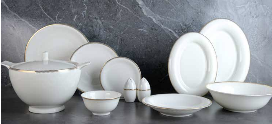 Evaliza Pandora Gold 85 Parça Yemek Takımı