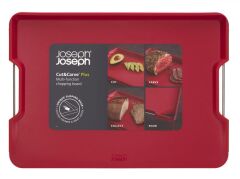 Joseph Joseph Cut&Carve Plus Büyük Kesme Tahtası - Kırmızı 41X29 Cm