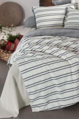 Sarev Salamanca Ekru Mood Comfort King Size (Battal Boy) %100 Pamuk Çift Taraflı Yıkamalı Nevresim T
