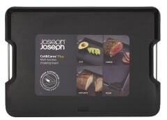 Joseph Joseph Cut&Carve Plus Büyük Kesme Tahtası - Siyah 41X29 Cm