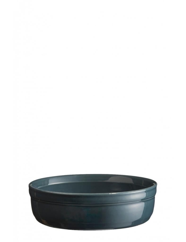 Emile Henry Fırın Kabı Yuvarlak Creme Brulee Mavi/Blue Flame 12 Cm -971013