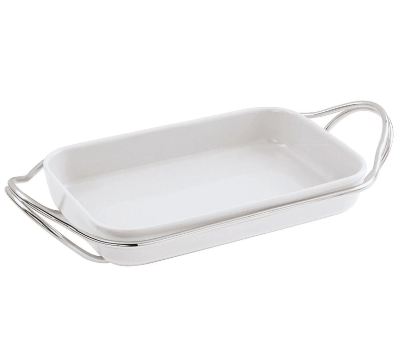 Sambonet & Rosenthal Kulplu Dikdörtgen Porselen Servis 35 Cm