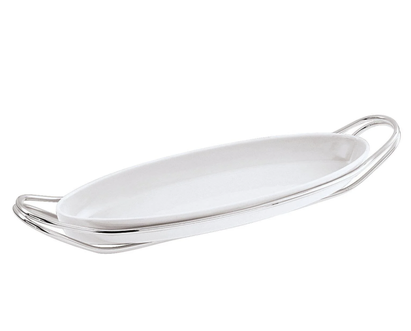 Sambonet & Rosenthal Kulplu Balık Porselen Servis 48 Cm