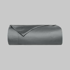 Sarev Monochrome %100 Pamuk Saten Nevresim Çift Kişilik-Koyu Gri