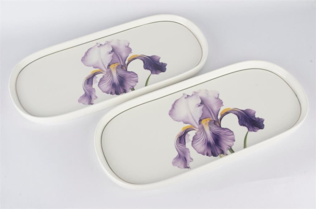 Mikasa Moor Art Of Botanica Lila 2li Oval Tabak 35x15cm