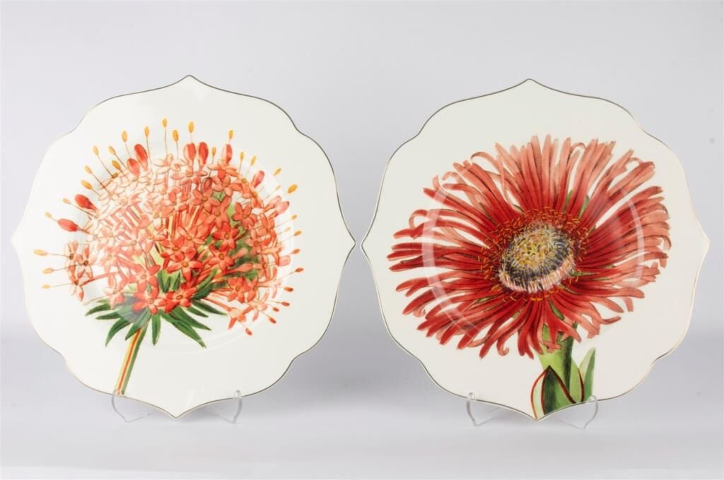 Mikasa Moor Art Of Botanical Kırmızı 2li Servis Tabağı 28cm
