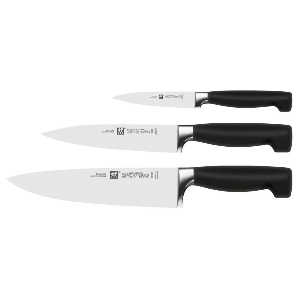 Zwilling **** Four Star Bıçak Seti | Özel Formül Çelik | 3-Parça
