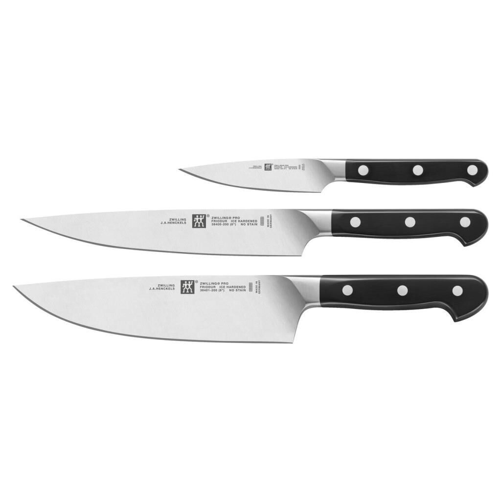 Zwilling Pro Bıçak Seti | Özel Formül Çelik | 3-Parça