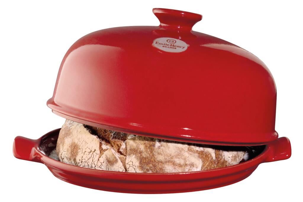 Emile Henry Fırın Kabı Ekmek Yuvarlak 34 Cm Kırmızı/Burgundy -349108