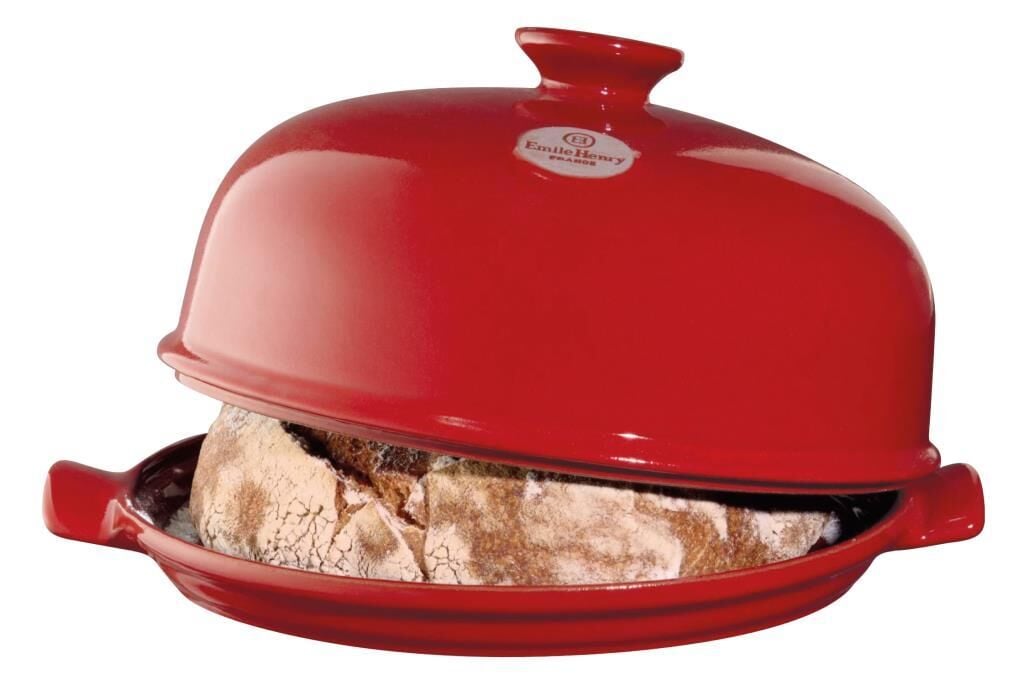 Emile Henry Fırın Kabı Ekmek Yuvarlak 34 Cm Kırmızı/Burgundy -349108