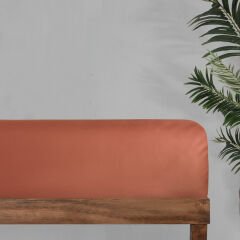 Sarev Monochrome %100 Pamuk Saten Düz Çarşaf Tek Kişilik-Garnet