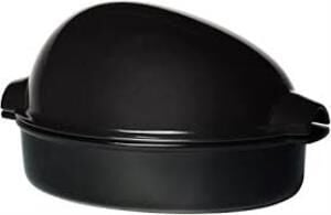 Emile Henry Fırın Kabı Yuvarlak Et/Tavuk/Hindi Pişime 4,5 Lt Antrasit/Charcoal -798444