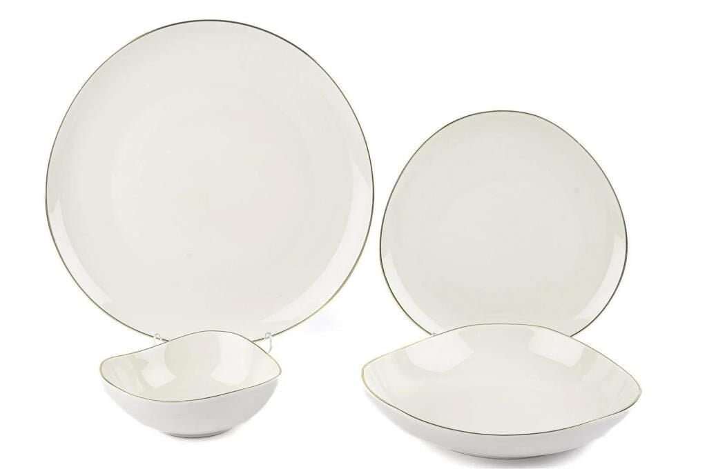 Mikasa Moor Triangular Gold 24 Parça 6 Kişilik Yemek Takımı